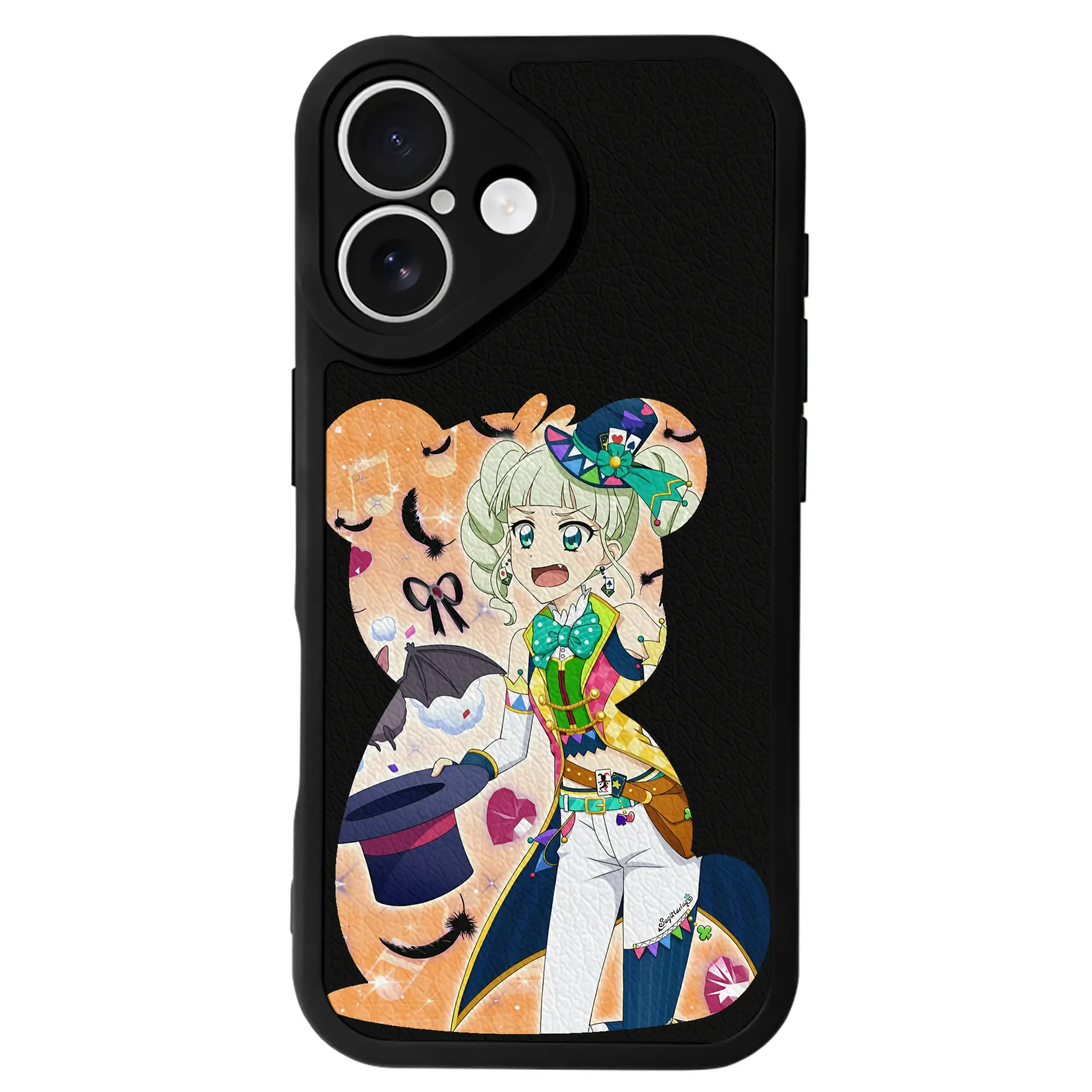 アイカツ グッズ 藤堂 ユリカ - IPhone 16シリーズ対応 ・ シリコンスマホケース ・ レザー調 ・ 高精度フィット ・ 耐衝撃 ・ ワイヤレス充電対応 ・ 精密カット